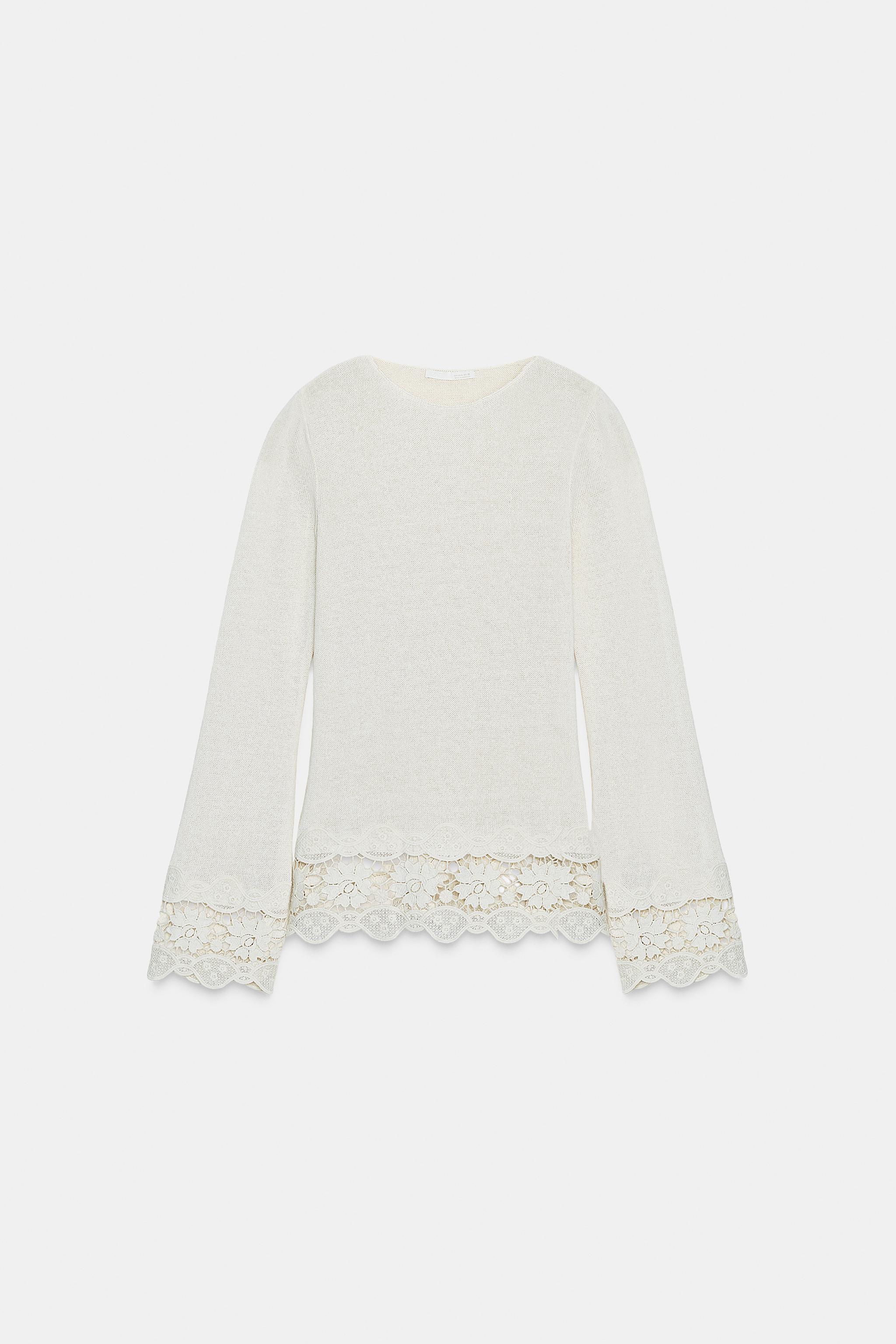 GUIPURE COMBINATION T-SHIRT